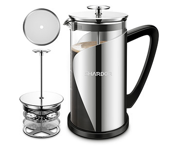 Freie französische Presse 34oz BPA 4 Edelstahl des Schicht-Filter-1000ML