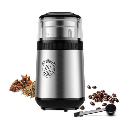Silberne Kaffee-Maschine mittleres Pulver-entfernbare Kaffeemühle-EU Plug Transparent Lids SS304