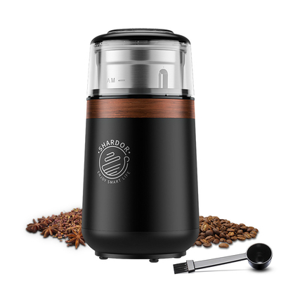 Schwarze Soems automatische elektrische Blatt-Schalen-Berufsespresso-Schleifer der Kaffee-Maschinen-SS304