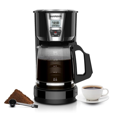 Automatische programmierbare Tropfenfänger-Kaffeemaschine gießen halten vorbei warme 12 Schale