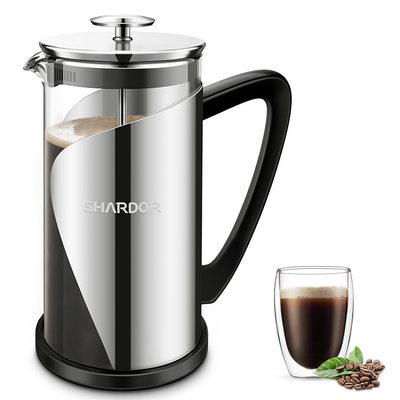 Presse-Kaffeemaschine-Edelstahl ABS BPA freie elektrische französische 2 Schicht-Filter 1000ml