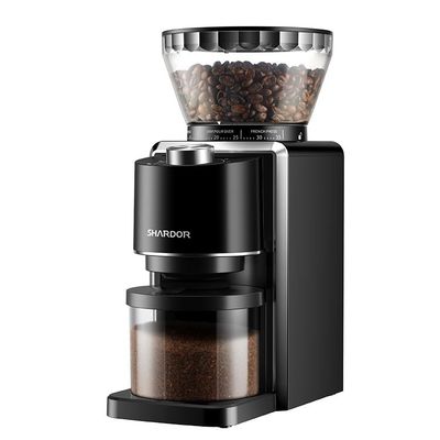 Ultra feine professionelle konische Einstellungsled Licht Burr Coffee Grinder Coarses 35