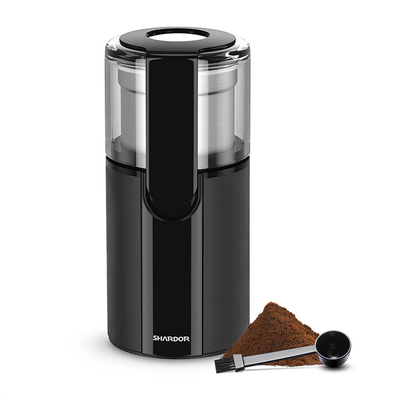Schwarzes Gewürz elektrischer Mini Coffee Grinder 110V 220V grob oder fein mit Removeable-Schale