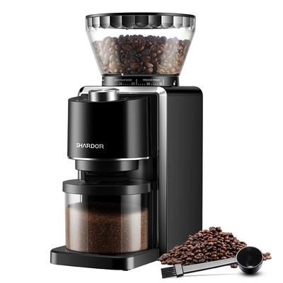 2 - Justierbares blaues LED Licht 12 Schalen-Anti- statisches Ausgangs-Burr Coffee Grinder Safety Locks