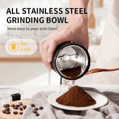 Handkaffee-Bean Grinders 60g Mini Blades 200W elektrische persönliche Espresso-Maschine
