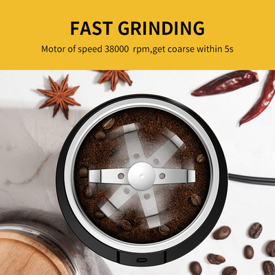 150W kommerzielle elektrische Kapazität der Kaffeemühle-60g, Gewürz-Schleifer des Edelstahl-304