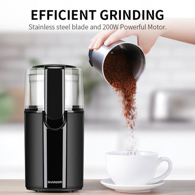 Schwarzer leistungsfähiger Bewegungskundenspezifisches Kaffeemühle-Stainless Steel Blades-Bohnen-Nuss-Gewürz