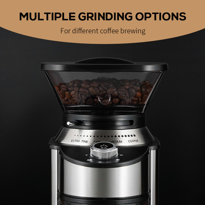 Licht Burr Coffee Grinder With Blues LED des Espresso-200W und Sicherheitsschloß