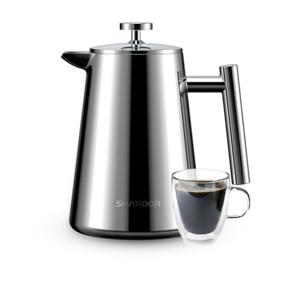 Kolben-Kaffee-Topf-Vakuum 13.4*20.5cm des Edelstahl-1000ml/34oz