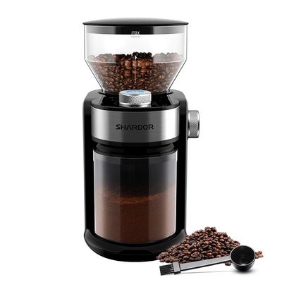 Tragbare elektrische justierbare Berufskaffeemaschine Burr Coffee Grinder Silvers 240g