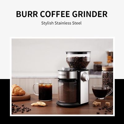 Tragbare elektrische justierbare Berufskaffeemaschine Burr Coffee Grinder Silvers 240g