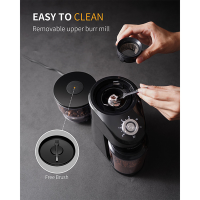 100W tragbare automatische schwarze konische Schalen 14 der Kaffeemühle-240g des Grat-2-12 justierbar