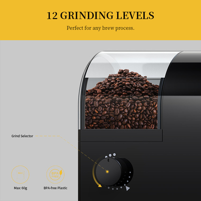 Justierbare Küchen-kleine Hauptespresso-Maschine PSE Mini Coffee Grinder Machines 60g