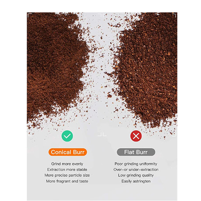 Einstellung Edelstahl-elektrische konische Burr Coffee Grinder Espresso Coffee-Presse-19