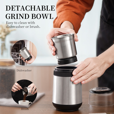 Entfernbare 2 der Kaffeemaschine-200W multi Schalen der Funktions-justierbarer elektrischer Bean Grinder