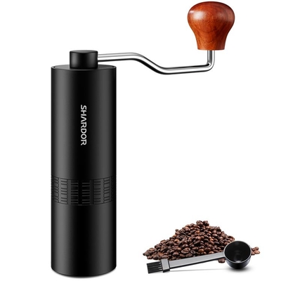 Kampierende Espresso-Handtropfenfänger-Kaffeemühle Portable Manual Flat Burr Grinder Homeuse