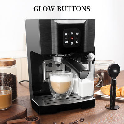 Kaffee-Maschine des Vertrags-1450W mit Milch Frother 15 Bar-entfernbarer Wasser-Behälter