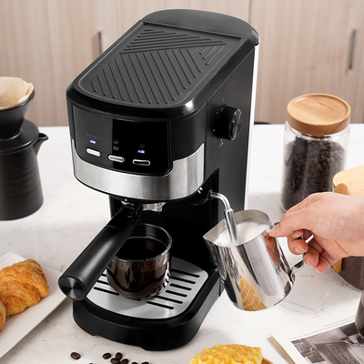 Multi Hülsen-Kaffee-allgemeinhinmaschine 2 geschossenes 1.25L 15 Bar-abnehmbarer transparenter Wasser-Behälter