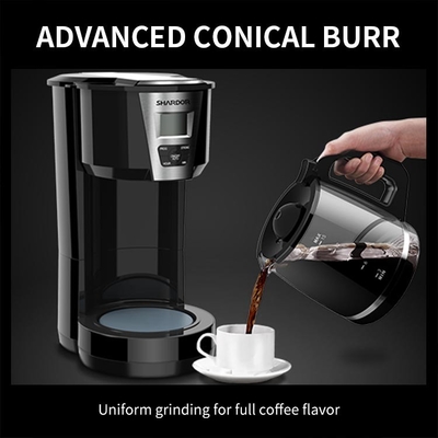 Auto gießen über Edelstahl-Tropfenfänger-Kaffeemaschine 1.8L das 12 Schalen-Schwarze