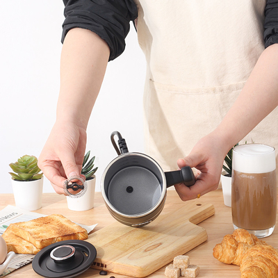 Espresso-Milch Frother-Schwarz-kalt-warmmilch-Heizung Foamer 300ML 4-In-1 abnehmbar