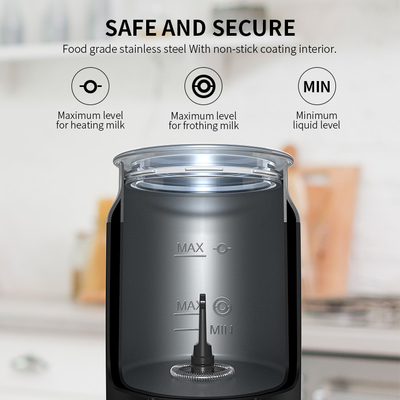 Mehrfunktionale batteriebetriebene Milch Frother Handels-automatisches elektrisches 200W