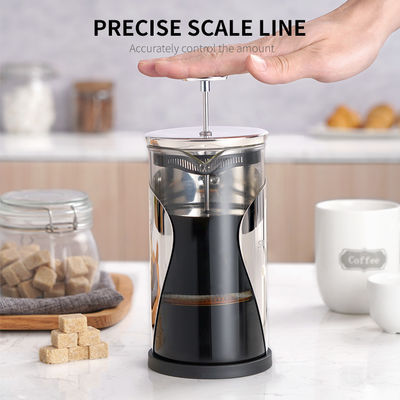 Große doppel-wandige französische Glaspresse der Edelstahl-französische Presse-Kaffeemaschine-1000ML