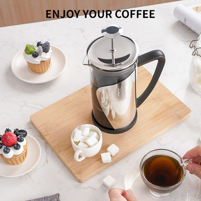 Große doppel-wandige französische Glaspresse der Edelstahl-französische Presse-Kaffeemaschine-1000ML