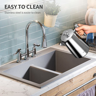 Doppel-wandige französische Kaffeemaschine-klassische Isolierart SS304 der Presse-34OZ