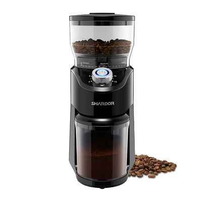 220 konischer Burr Coffee Grinder 150W Edelstahl Volt Shardor mit LED-Licht