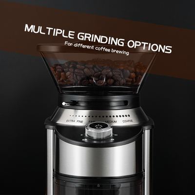 150g kundenspezifische elektrische tragbare Kaffeemühle Removable Upper Burr 19 Schleifen-Auswahl