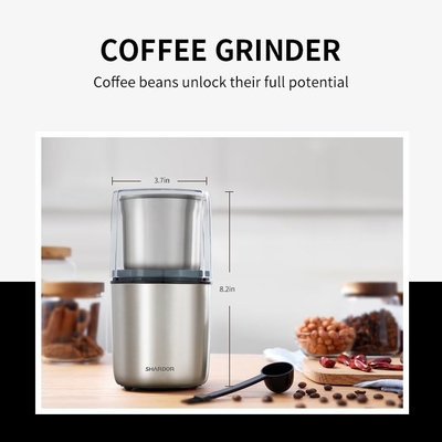 Edelstahl Nuss-professioneller kundenspezifischer Kaffeemühle-Machine Electrics 200W