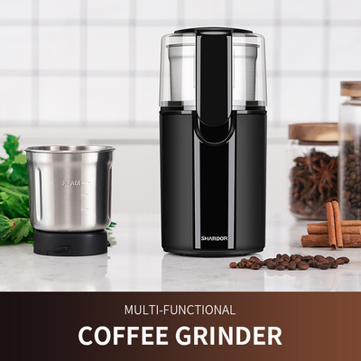 Elektrischer Gewürz-Schleifer Machine Multiple Settings Burr Mill Coffee Grinder With 2 Schalen