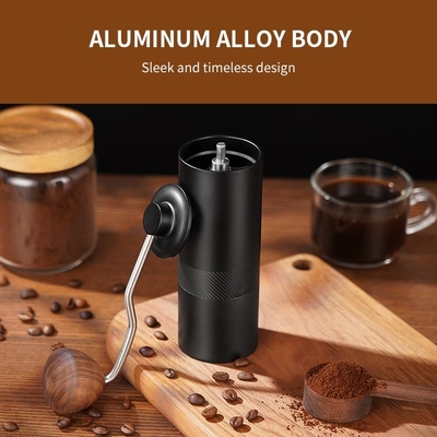 Logo Burr Espresso Stainless Steel Manual-Kaffeemühle-Precise Portables DIY