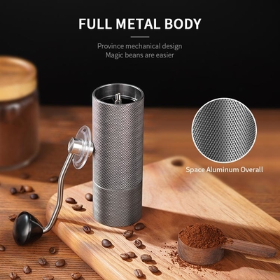 Café-Kultur-manuelle Kaffeemühle Stainless Steel Conical Burr Mini