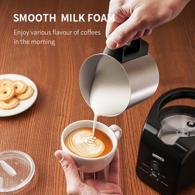 Weiße Espresso-Milch Frother 200W 4 in 1, automatischer elektrischer Kaffee-Schaum-Hersteller