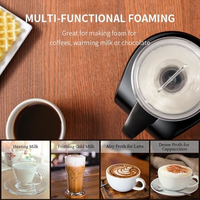 Weiße Espresso-Milch Frother 200W 4 in 1, automatischer elektrischer Kaffee-Schaum-Hersteller