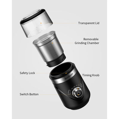 Justierbare Regelungsgriff-elektrische Kaffeemühle One Button Start für grobes feines Pulver